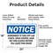 Signmission Remember To Take Off Lab Coats Shoe Covers, 24 in W x Rectangle, Aluminum OS-2PACK-NS-A-1824-L-18029 - alternate 4